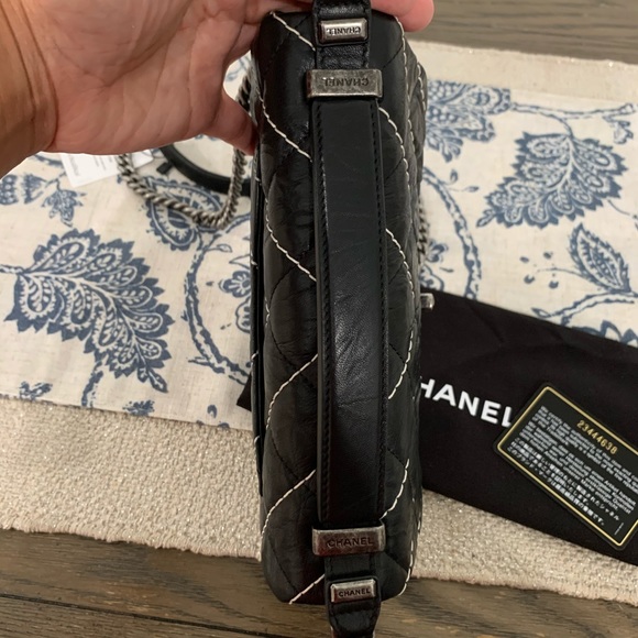 CHANEL Small Implicit Stitched Chevron Flap Bag - Picture 3 of 12